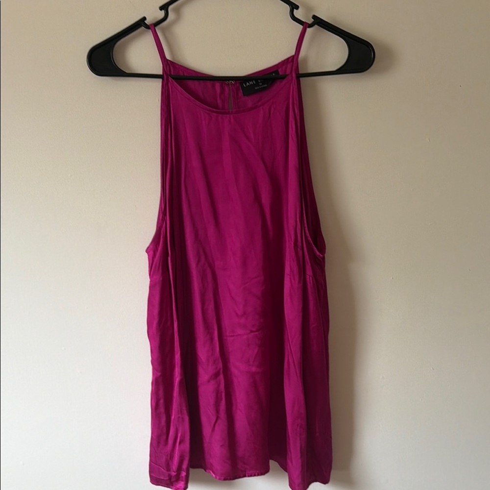Lane Bryant Fuchsia Sleeveless High-Neck Tank